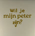 YETT Tegeltje - Wil je mijn peter zijn - creme/ goud