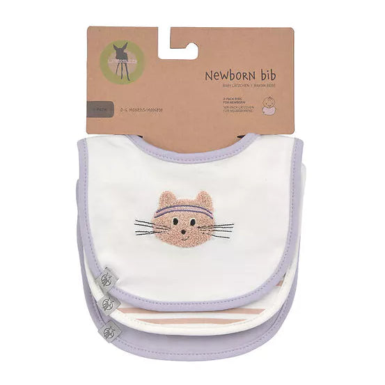 LASSIG Newborn slabbetjes 3st. - Tiny Team Cat