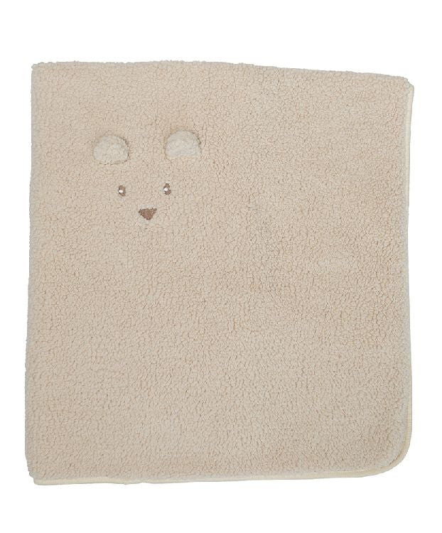PERICLES Deken wieg bear cream - 75x100cm