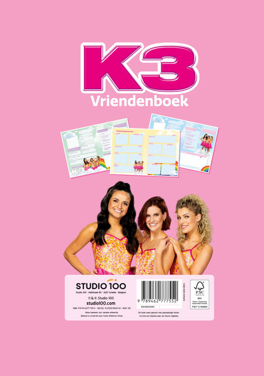 K3 Regenboog - vriendenboek