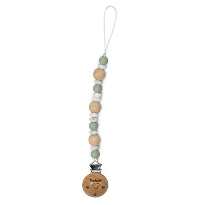 PERICLES Fopspeenketting - green/beige