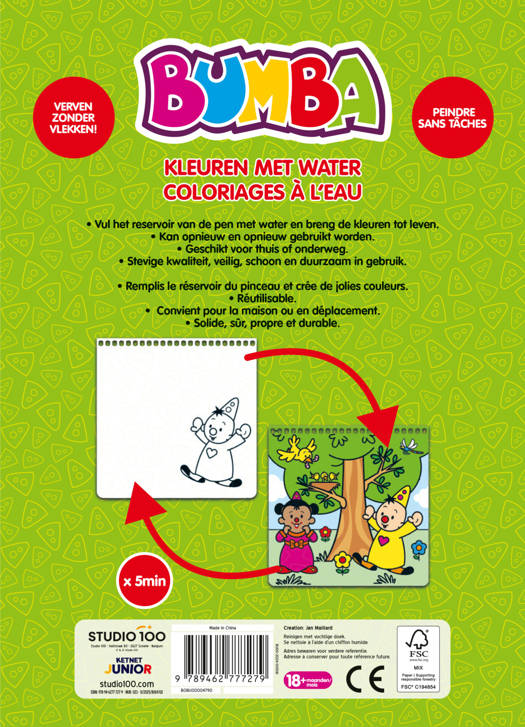 BUMBA Kleuren met water - groen