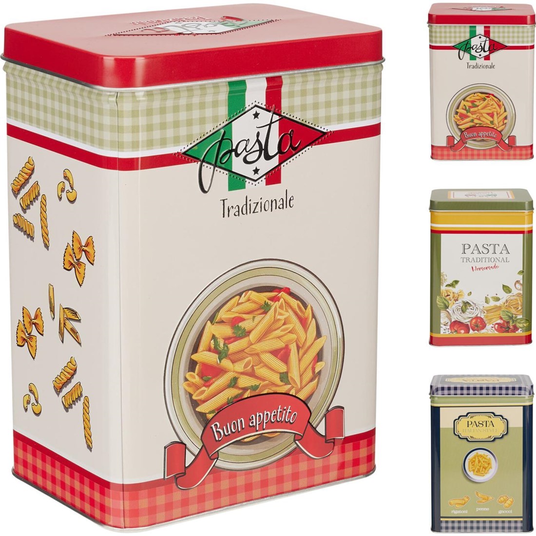 Voorraadblik - 12,5x9x18cm - ass.  (prijs per stuk)