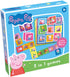 TACTIC Peppa Pig spel - 3in1 lotto, domino en memo