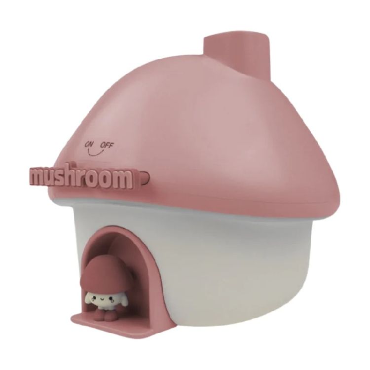 Mary's Luchtbevochtiger - Mushroom House - roze