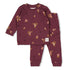 FEETJE Bonnie Bouquet pyjama - wijn melange - 122