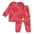 FEETJE Howdy Holly pyjama - berry - 104