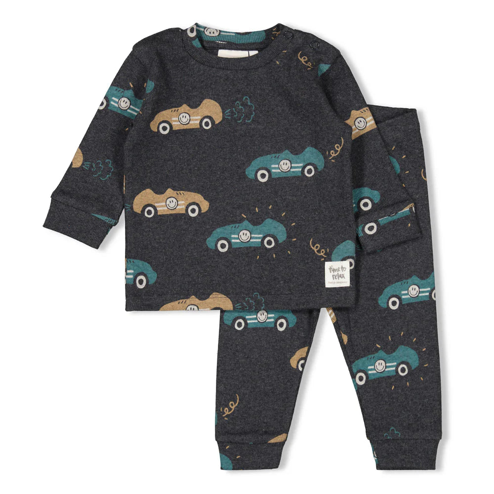 FEETJE Ricky Racer pyjama - antraciet mel.- 74