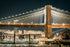 Glasschilderij Brooklyn Bridge - 120x80cm - met 3D reliëf