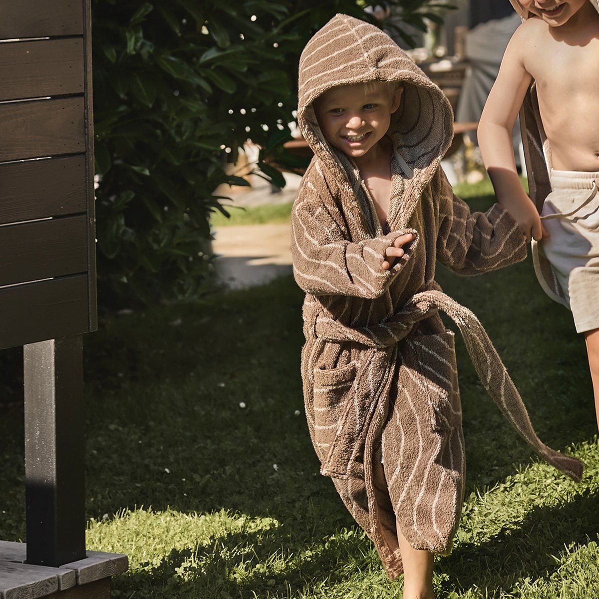 LEANDER Badjas organic woodland 5-6j - mocca