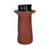 POMAX Batu vaas terracotta - dia 20x H 36,5cm - bruin