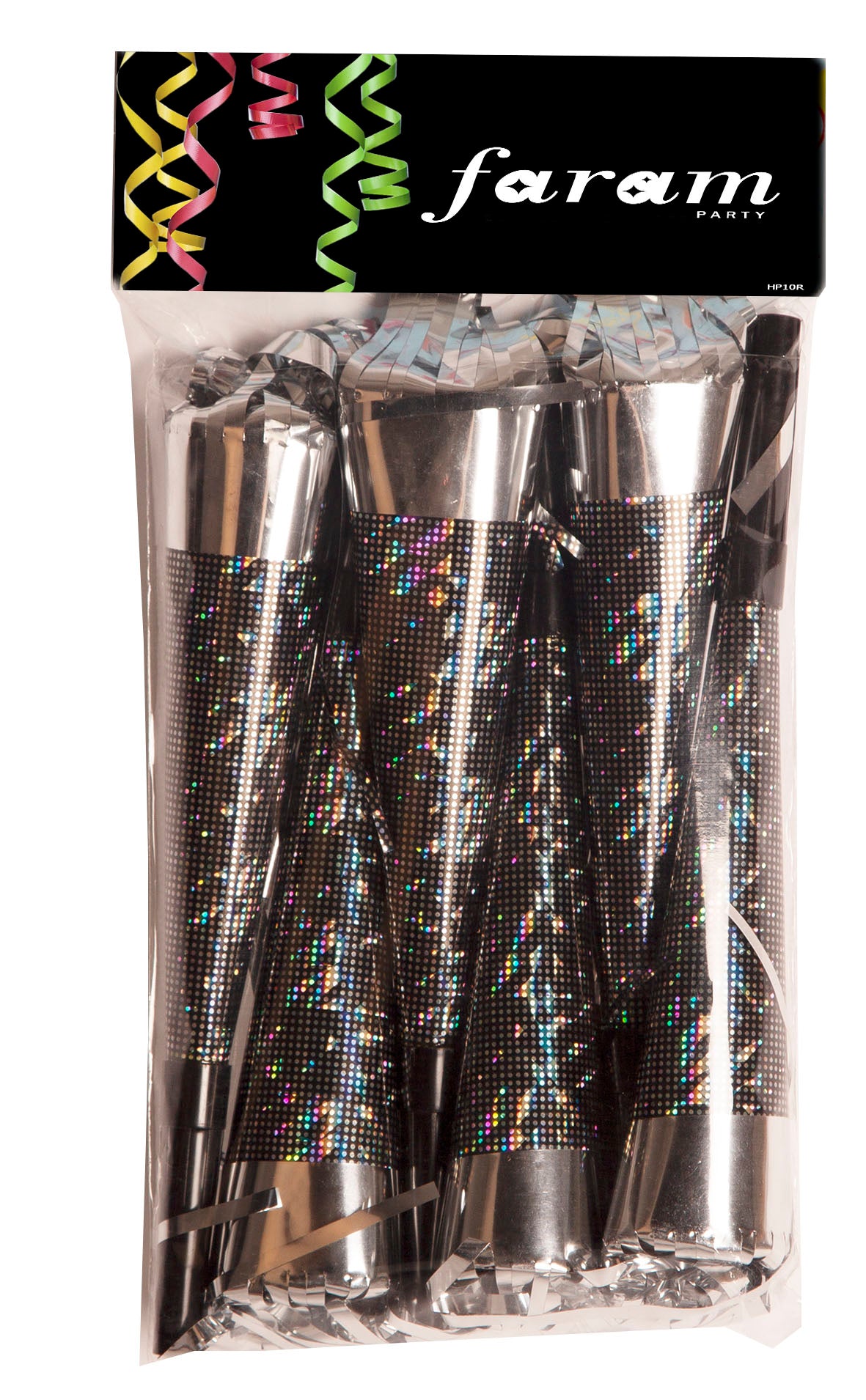 Party trompet laser 20cm ass. 6