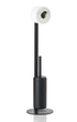 ZONE Toilet Butler Rim met borstel - 74cm - zwart