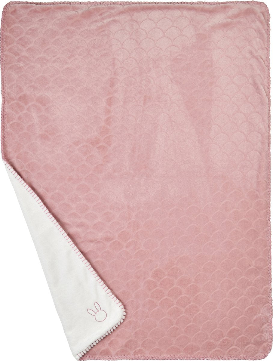 NATTOU Lapidou dekentje  100cm - wavy oudroze