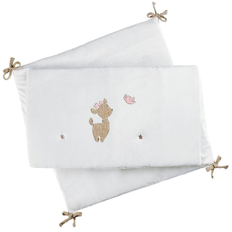 NATTOU Fanfan Bedbumper velours - wit