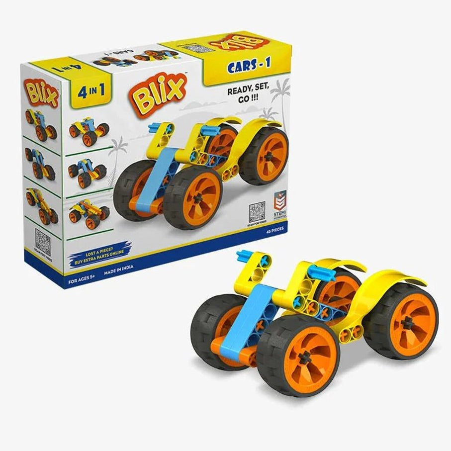 BLIX Cars 1 - Creeer 4 verschillende auto's mbv 45 onderdelen 64800