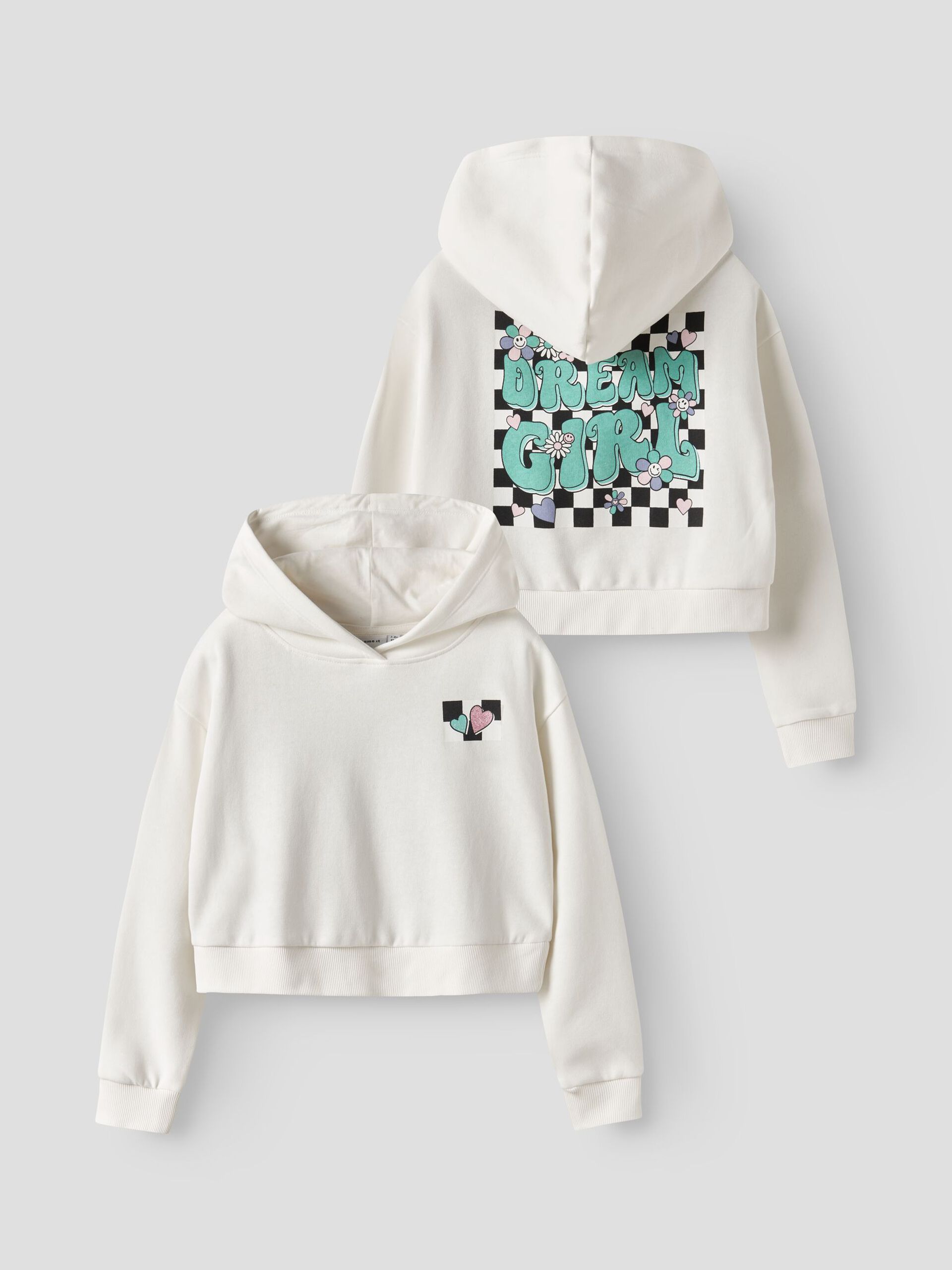 NAME IT Girls NKFTARA LS sweatshirt - cloud dancer - 146/152