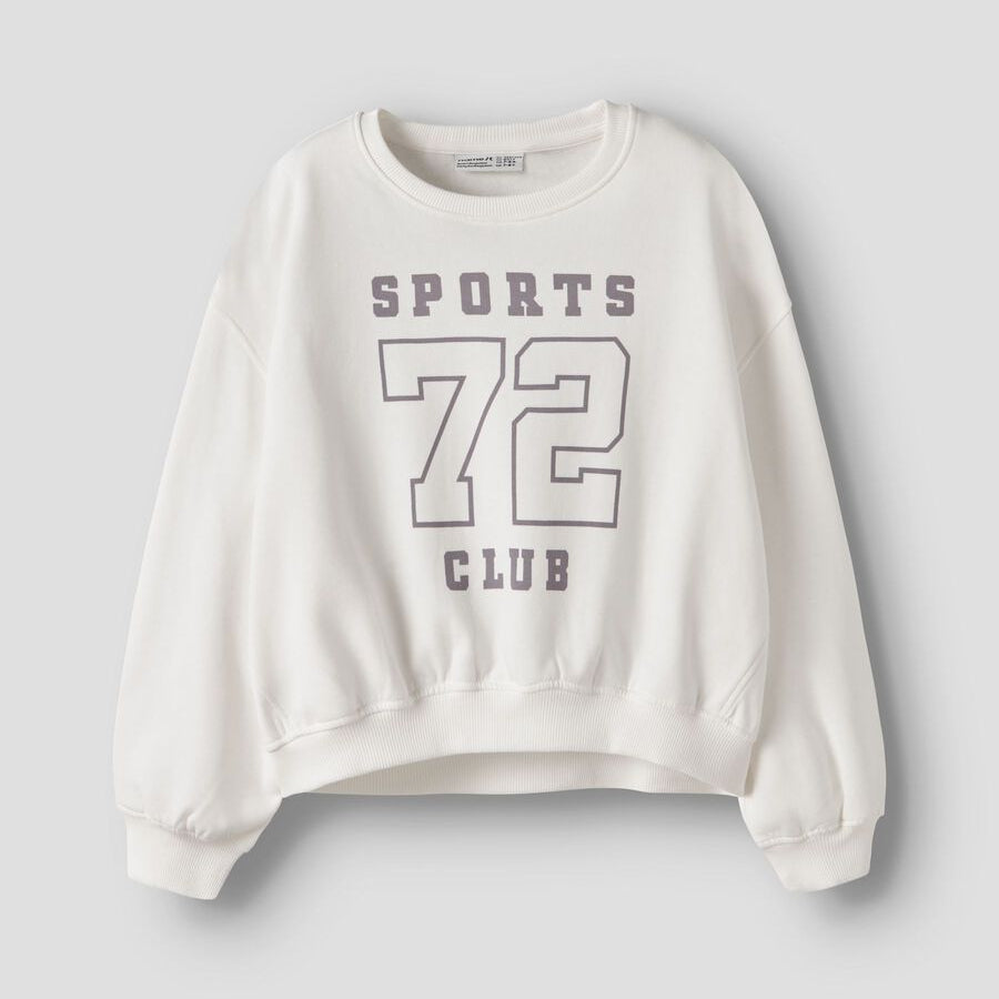 NAME IT Girls NKFTAYA LS sweatshirt - cloud dancer - 134/140