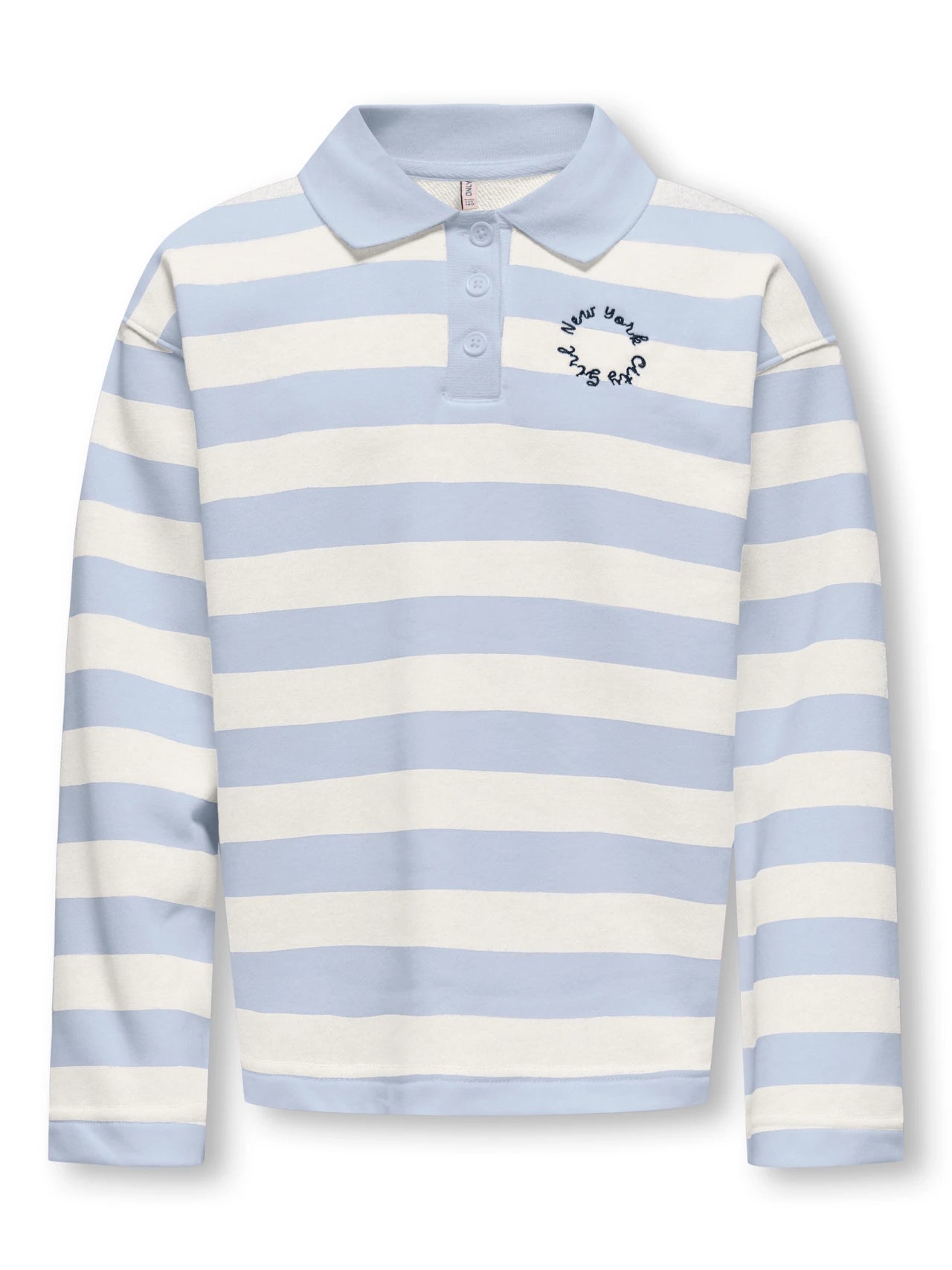 ONLY Girls KOGESTHER LS T-shirt - soft chambray/white alyssum - 146/152