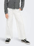 ONLY Girls KOGCOMET jeansbroek wijd - white - 152