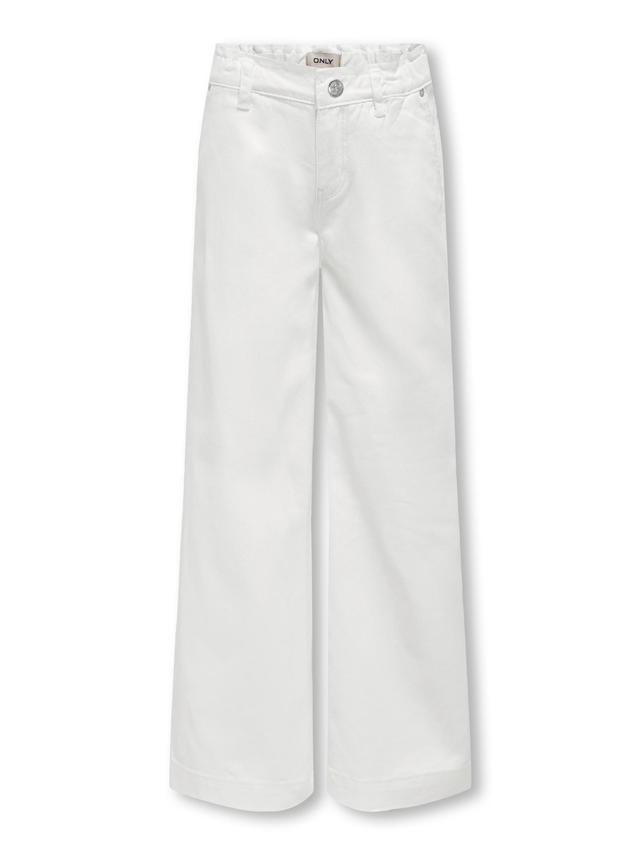 ONLY Girls KOGCOMET jeansbroek wijd - white - 128