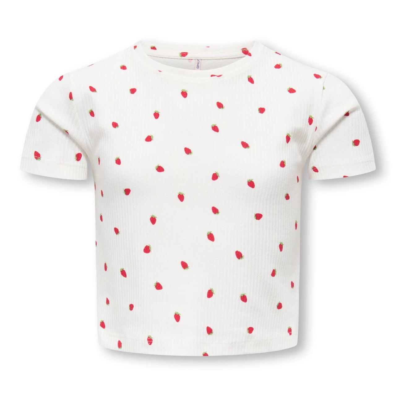 ONLY Girls KOGBELLA T-shirt - cloud dancer/strawberries - 134/140