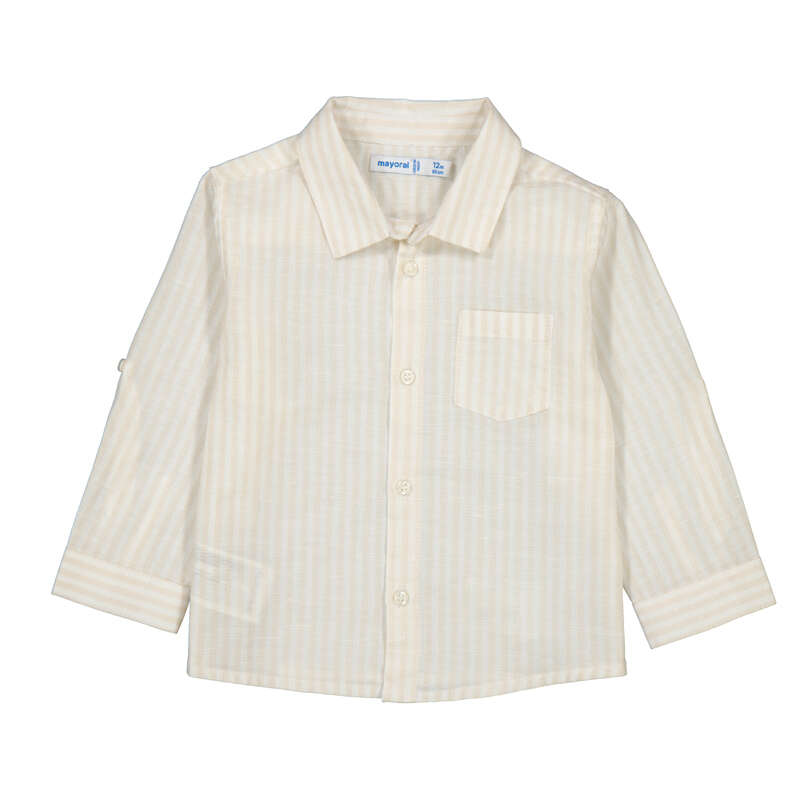 MAYORAL B LS linen shirt - hemp - 3