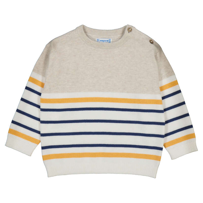 MAYORAL B block jumper - oat vig - 18M