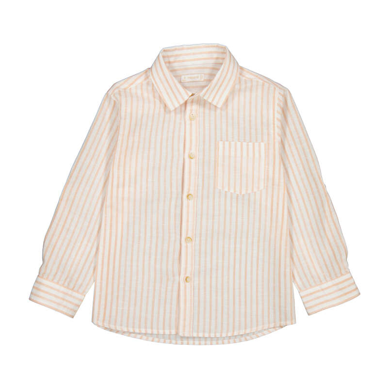 MAYORAL B LS linen shirt - peach - 4