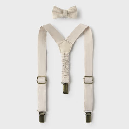 MAYORAL B bretellen & strik - oat mixed - 12M
