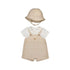 MAYORAL LAYETTE B short romper - wheat - 6/9