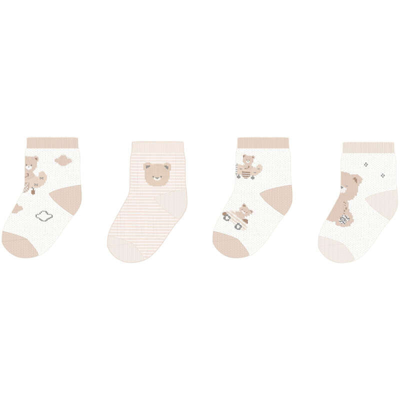 MAYORAL LAYETTE B Sokken set/4 - col. Mole - 3M