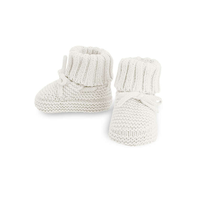 MAYORAL LAYETTE B knit booties - pottery - 0M