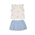 MAYORAL G tulle skirt set - sky - 2