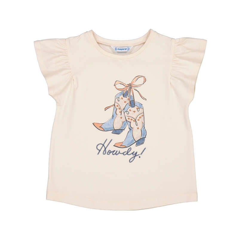 MAYORAL G T-shirt - salmon - 7