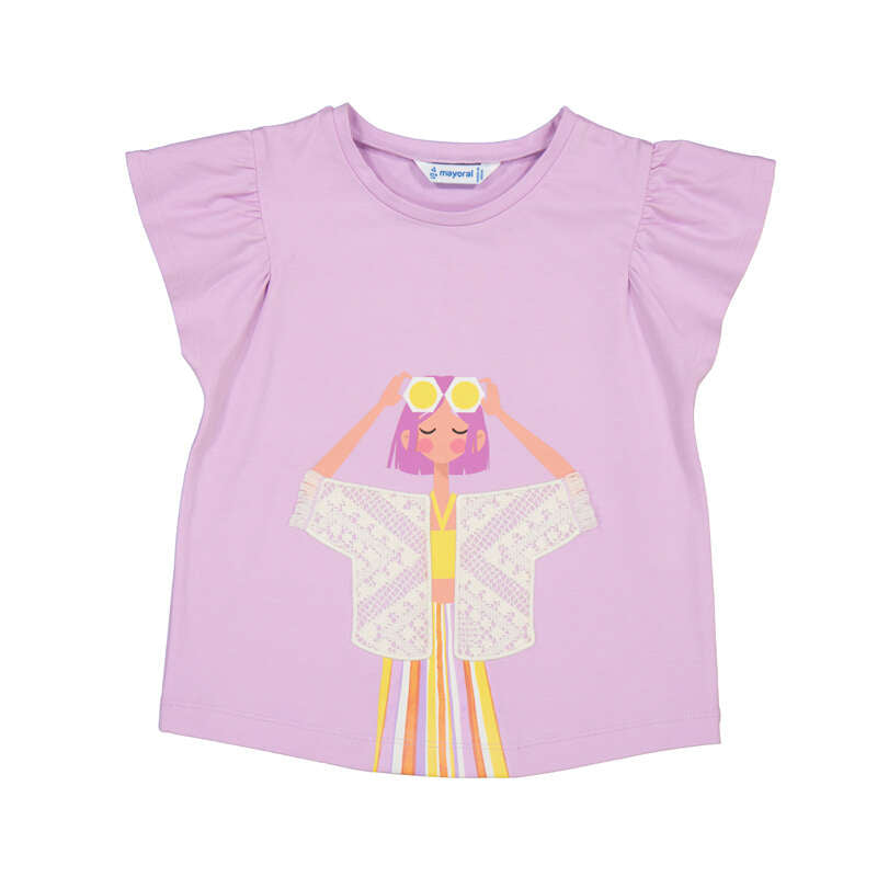 MAYORAL G T-shirt - lilac - 10