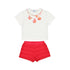 MAYORAL G knit short set - poppy - 9
