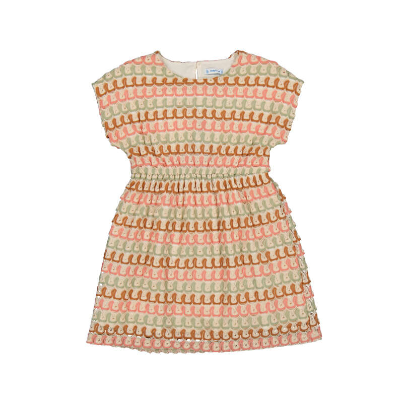 MAYORAL G knitted kleedje - tangerine - 8