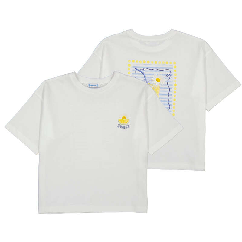 MAYORAL G printed T-shirt - white - 12