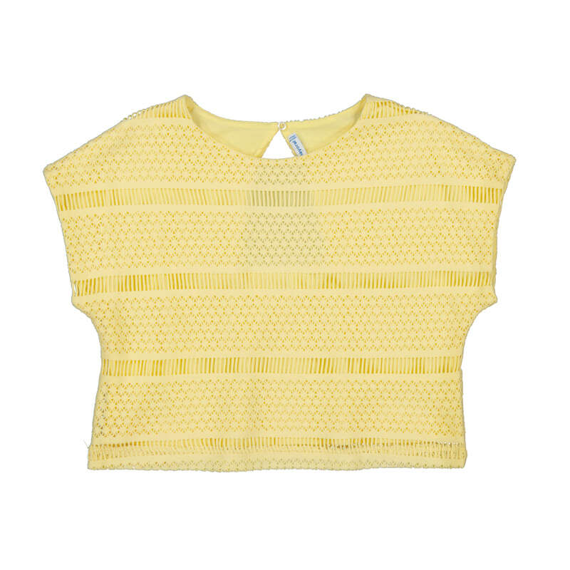 MAYORAL G crochet top - vanilla - 10