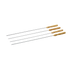 BARBECOOK Set v/4 spiezen 43cm - chroom/hout