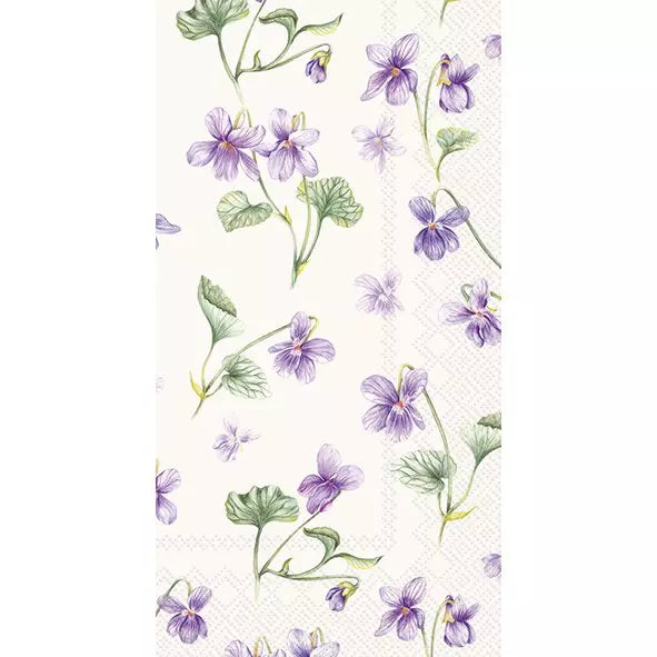 IHR Servetten buffet 42x33cm - Dream of violets cream 1103760