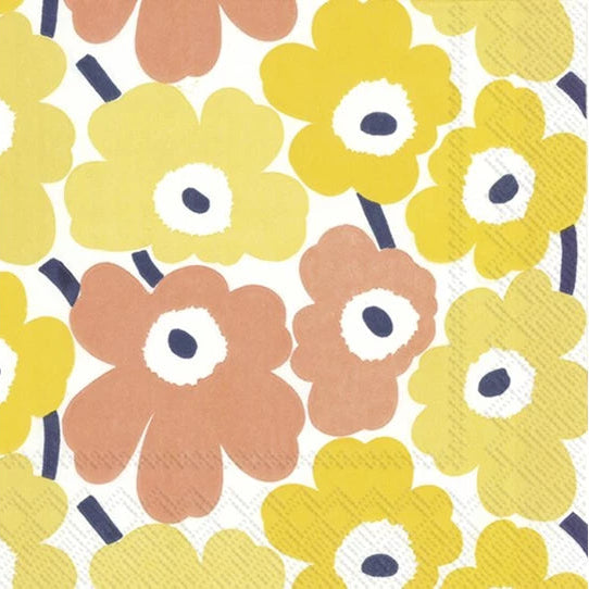 IHR Servetten buffet 42x33cm - Marimekko Mini unikot yellow 552770