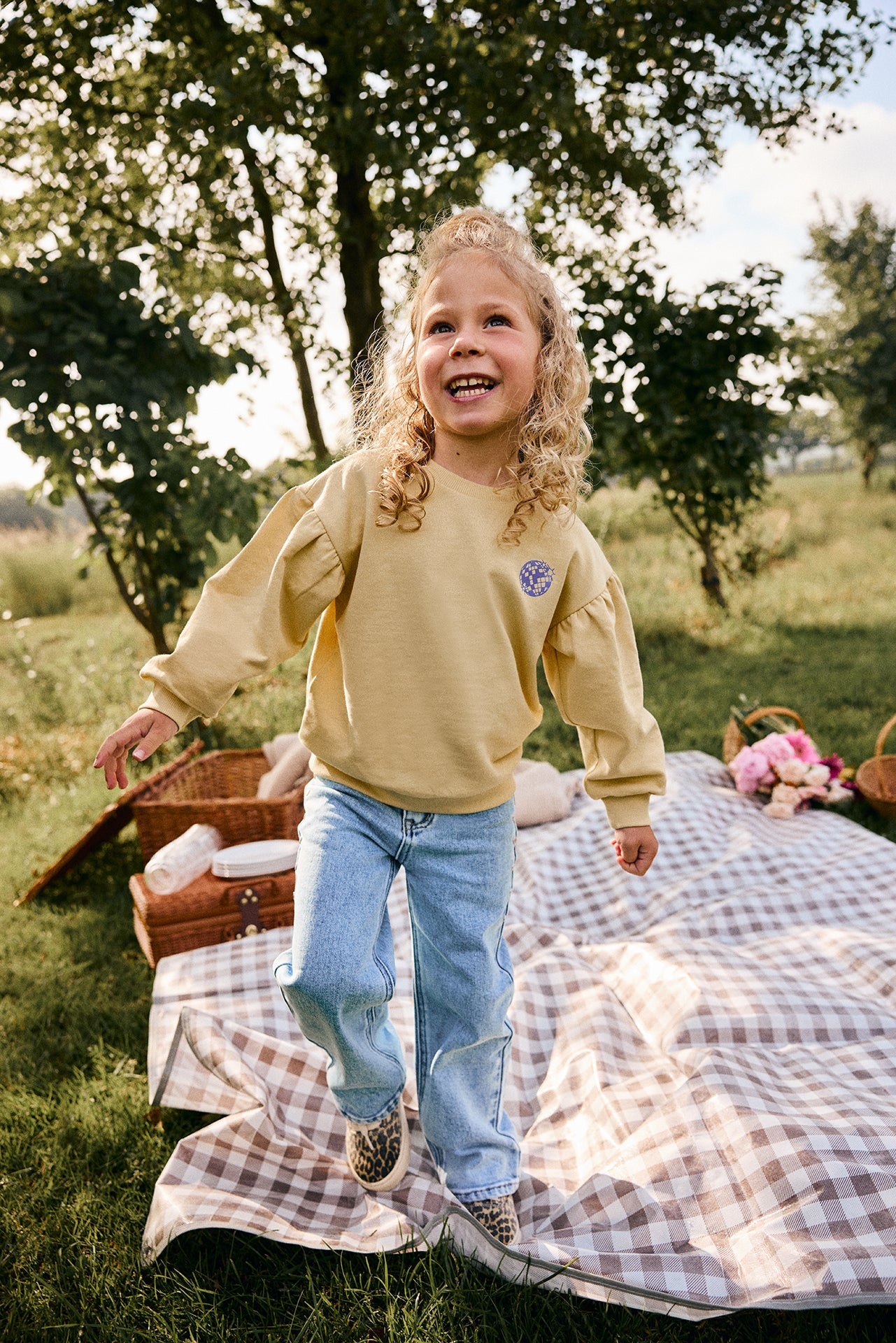 DAILY7 girls sweater - reed yellow - 128