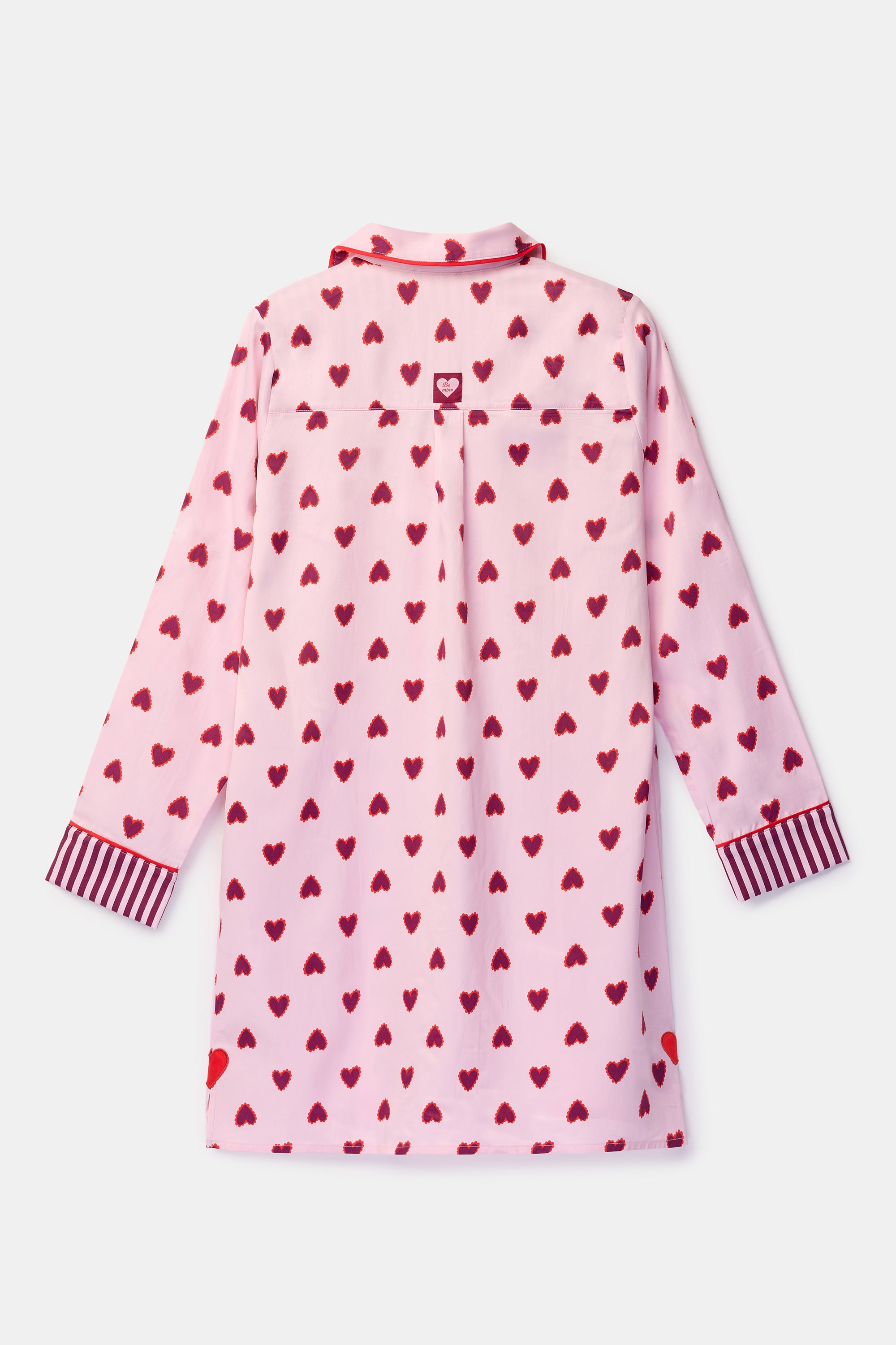WOODY Slaapkleedje - roze hartjes - S