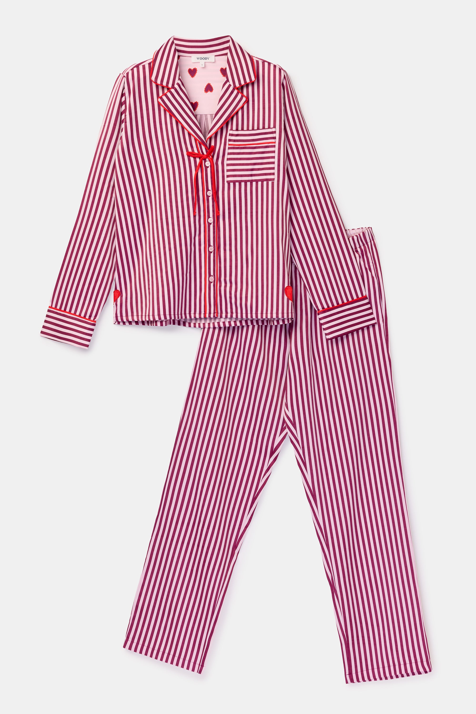 WOODY Dames pyjama - roze - S