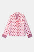 WOODY Dames pyjama kort - roze - S