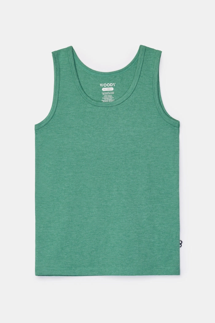 WOODY Jongens onderhemdje - groen - 24m/2j.