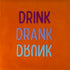 YETT Tegeltje - Drink Drank Drunk - oranje/paars
