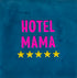 YETT Tegeltje - Hotel mama - donkerblauw/roze